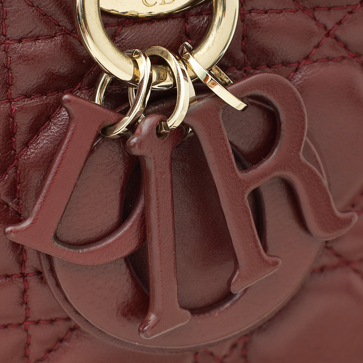 Christian Dior Burgundy Runway Medium Bag