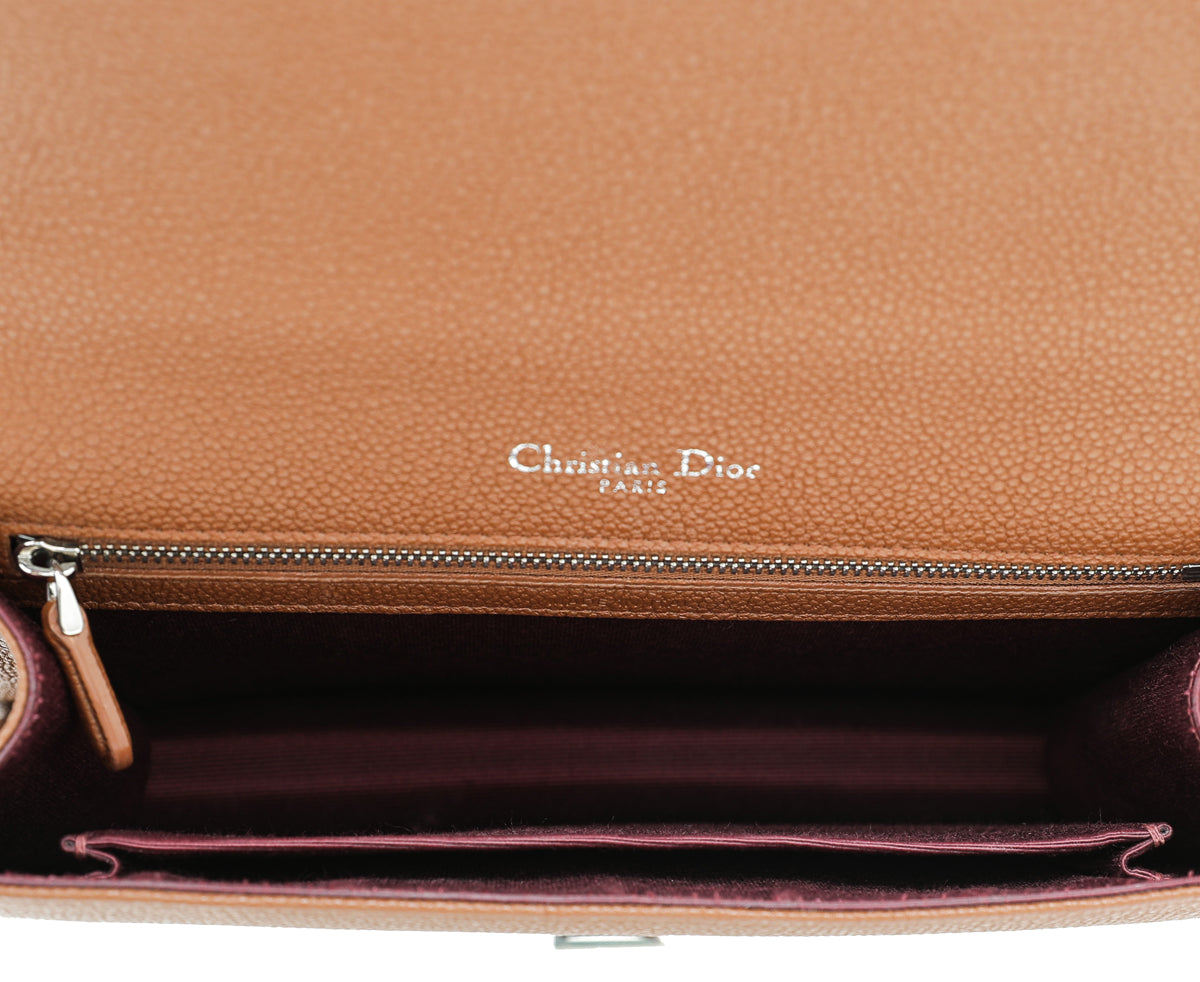 Christian Dior Brown Diorama Flap Medium Bag