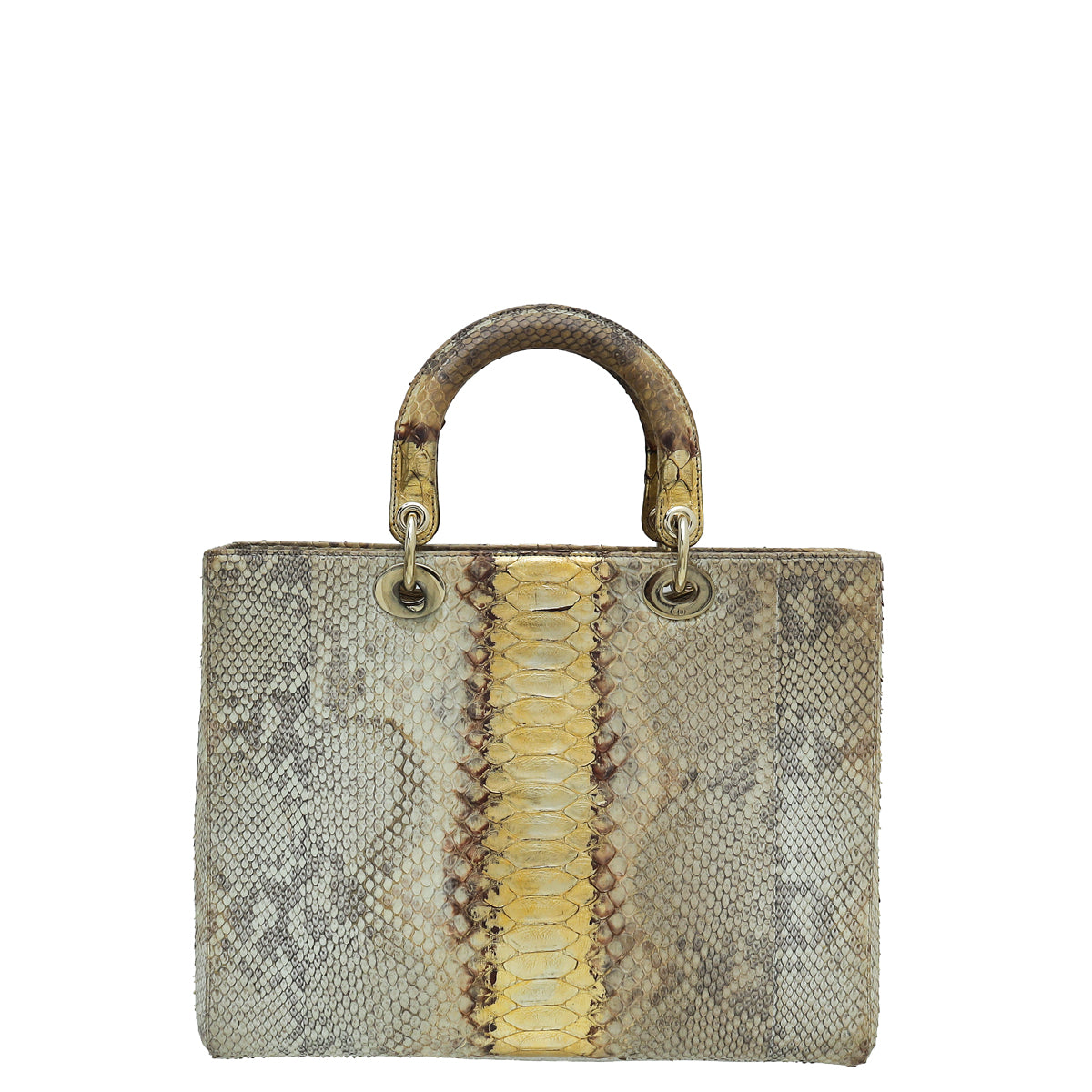 Christian Dior Bicolor Python Ombre Lady Dior Large Bag-Christian Dior-THE CLOSET