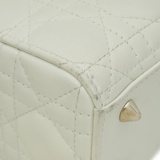 Christian Dior White Lady Dior Small My ABCDior Bag