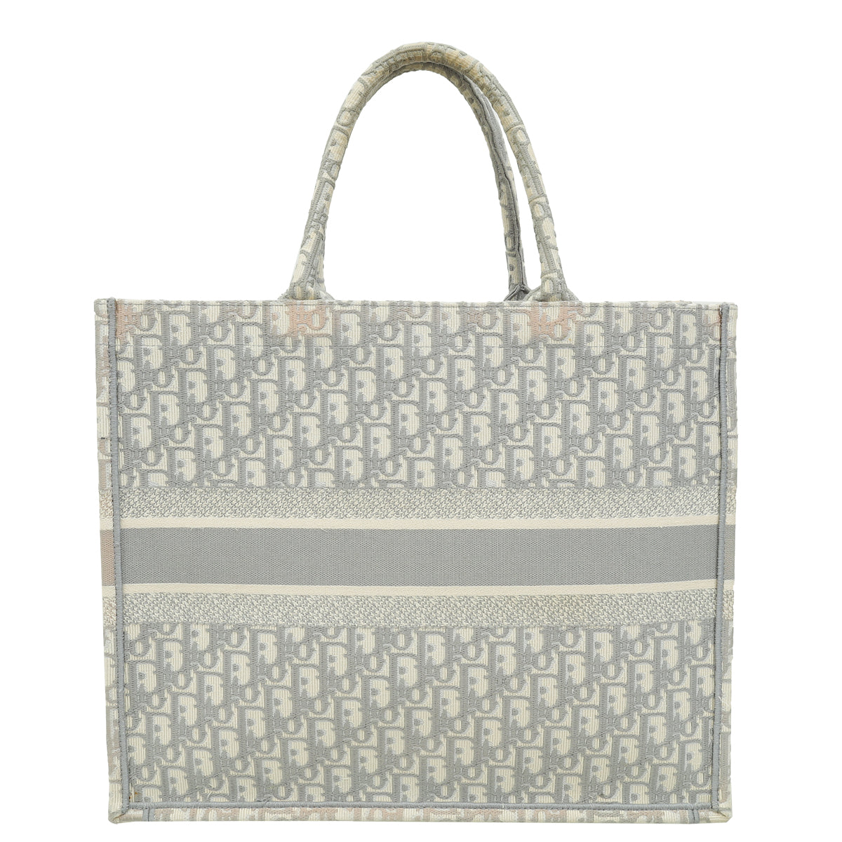 Christian Dior Grey Oblique Book Tote Large Bag-Christian Dior-THE CLOSET