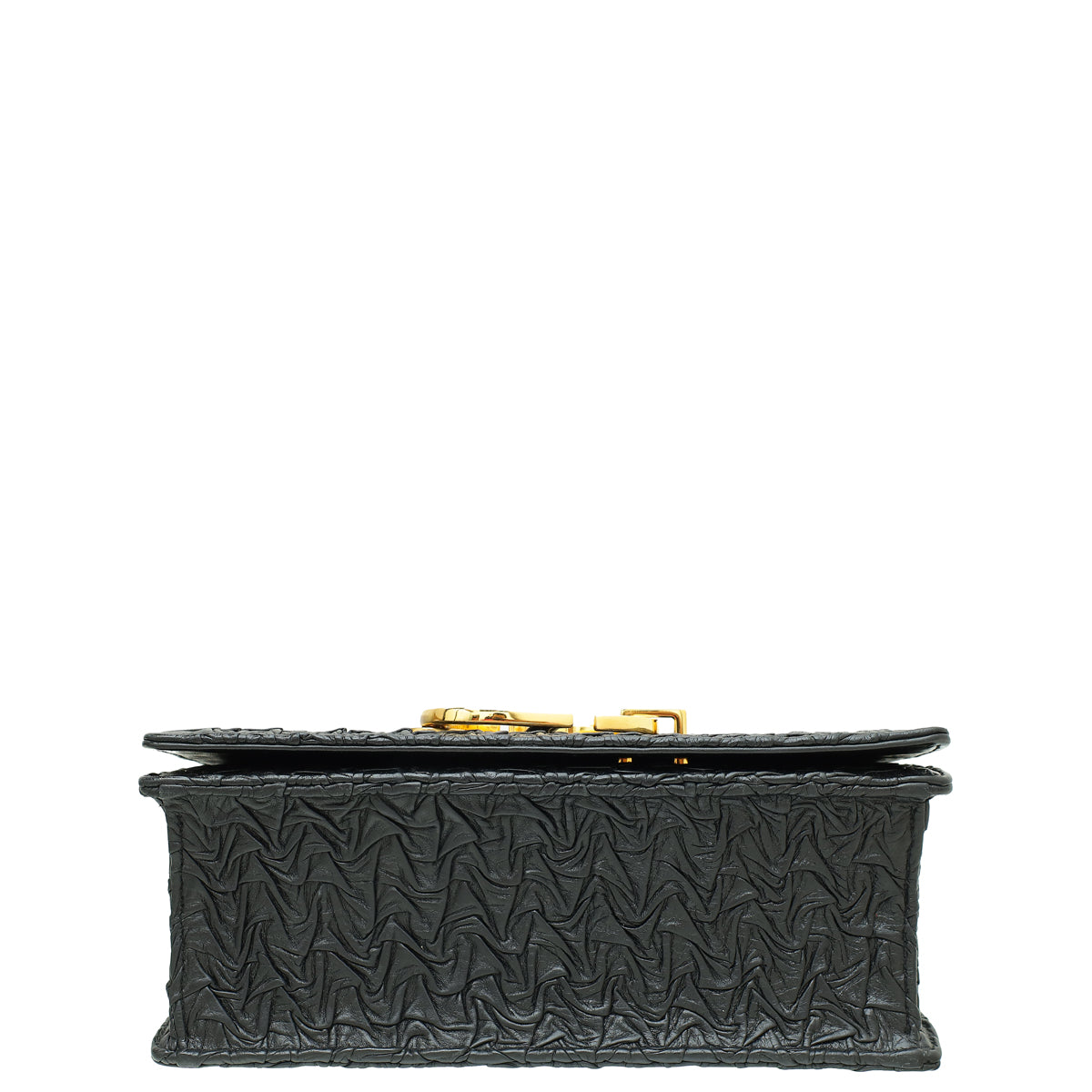 Christian Dior Black 30 Montaigne Wavy-Effect Flap Shoulder Bag