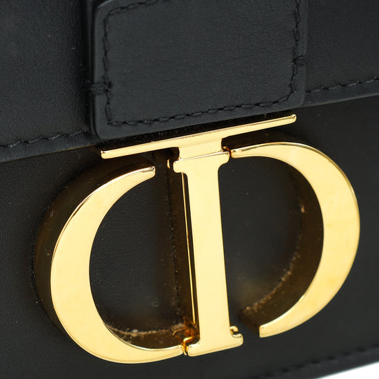 Christian Dior Black 30 Montaigne Small Shoulder Bag