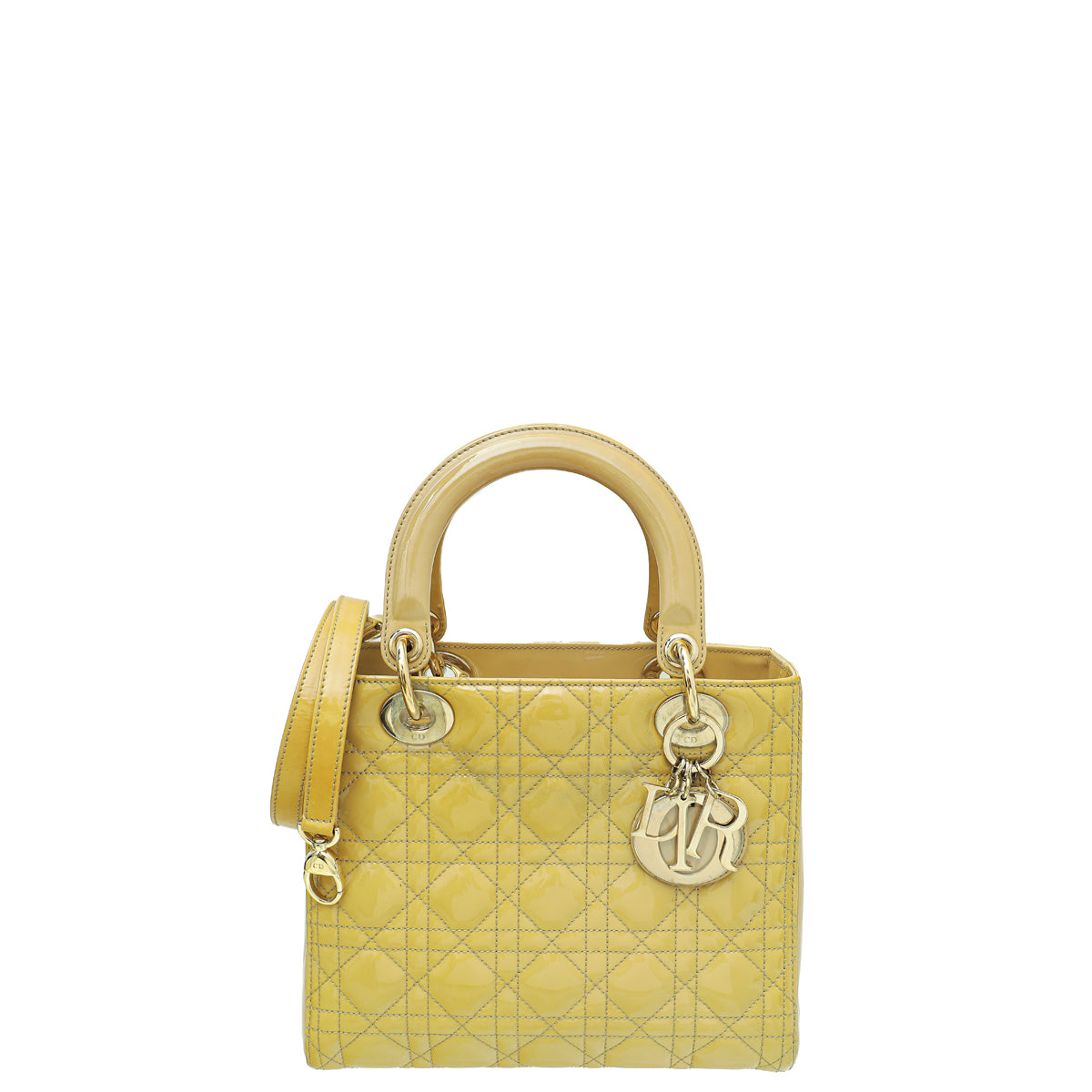 Christian Dior Beige Lady Dior Medium Bag-Christian Dior-THE CLOSET