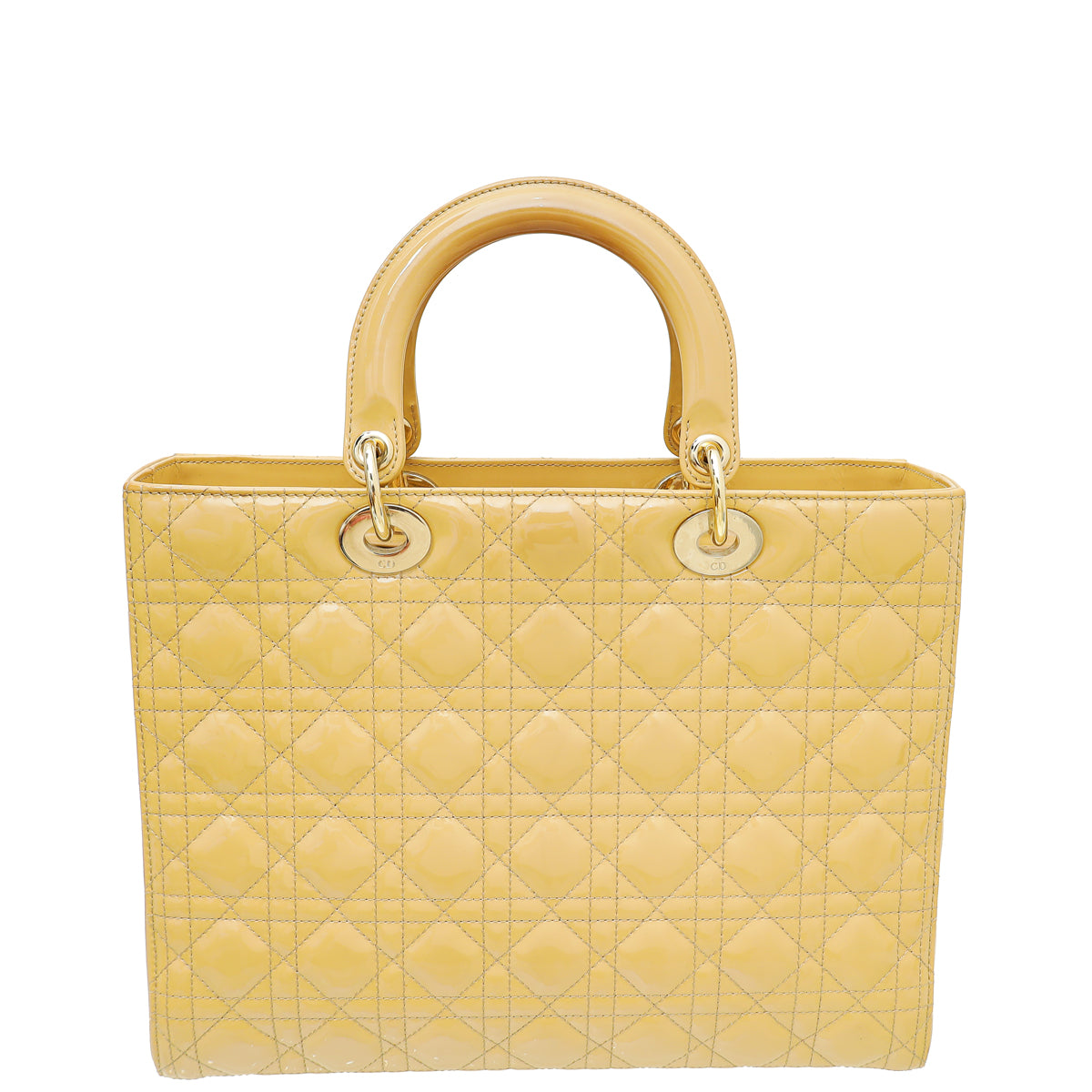 Christian Dior Beige Lady Dior Large Bag-Christian Dior-THE CLOSET