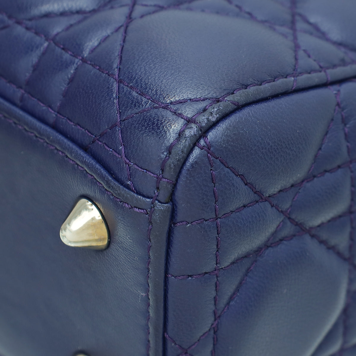 Christian Dior Navy Blue Lady Dior My ABCDior Small Bag