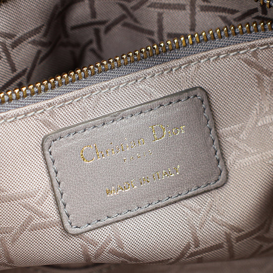 Christian Dior Grey My ABCDior Lady Dior Small Bag