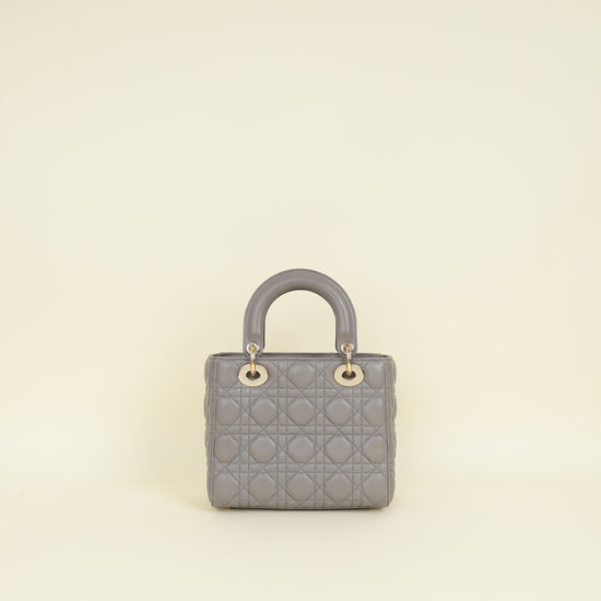 Christian Dior Grey My ABCDior Lady Dior Small Bag