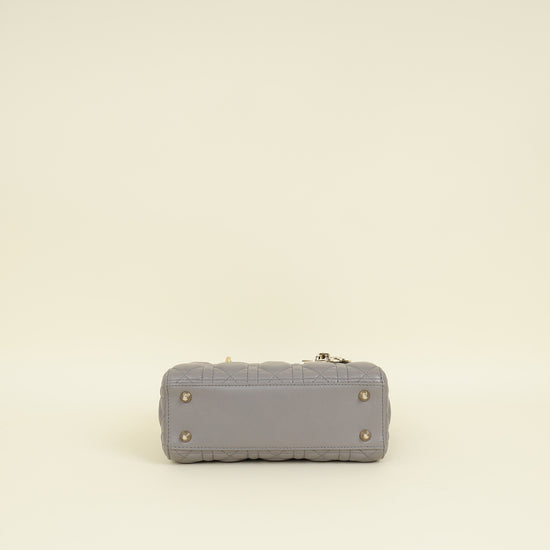 Christian Dior Grey My ABCDior Lady Dior Small Bag