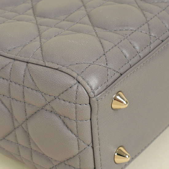 Christian Dior Grey My ABCDior Lady Dior Small Bag