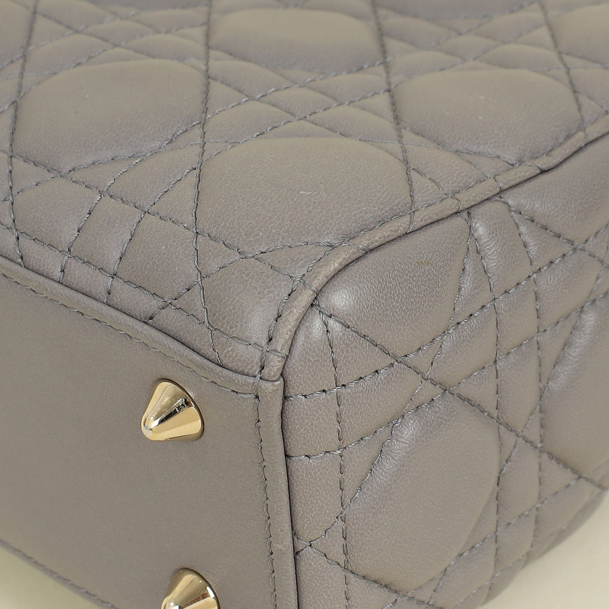 Christian Dior Grey My ABCDior Lady Dior Small Bag