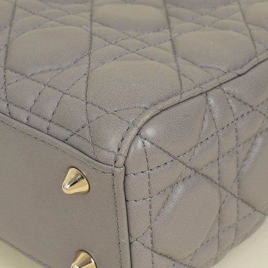 Christian Dior Grey My ABCDior Lady Dior Small Bag