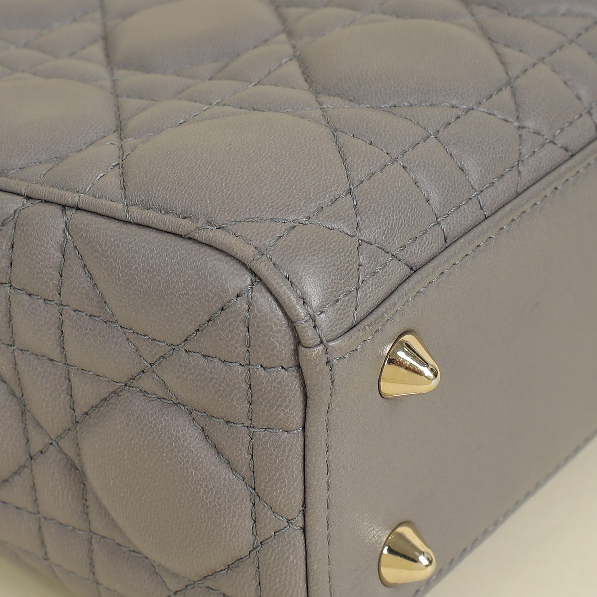 Christian Dior Grey My ABCDior Lady Dior Small Bag