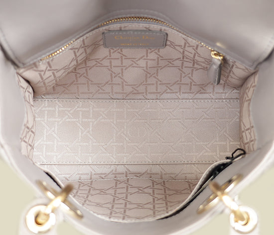 Christian Dior Grey My ABCDior Lady Dior Small Bag