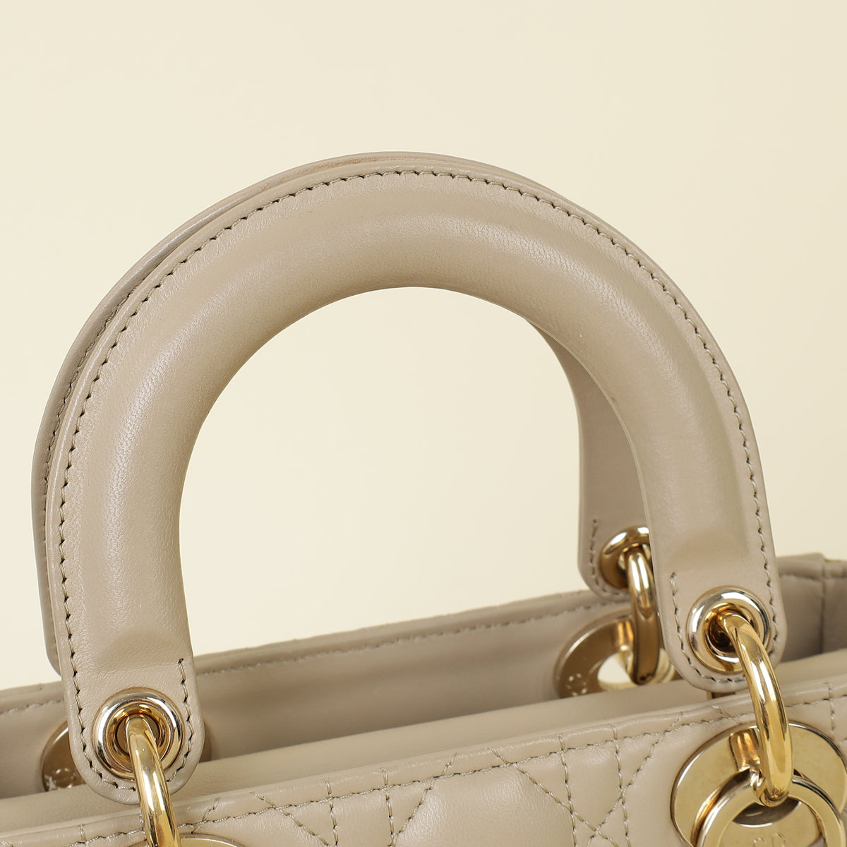 Christian Dior Dark Beige Lady Dior Small Bag – THE CLOSET