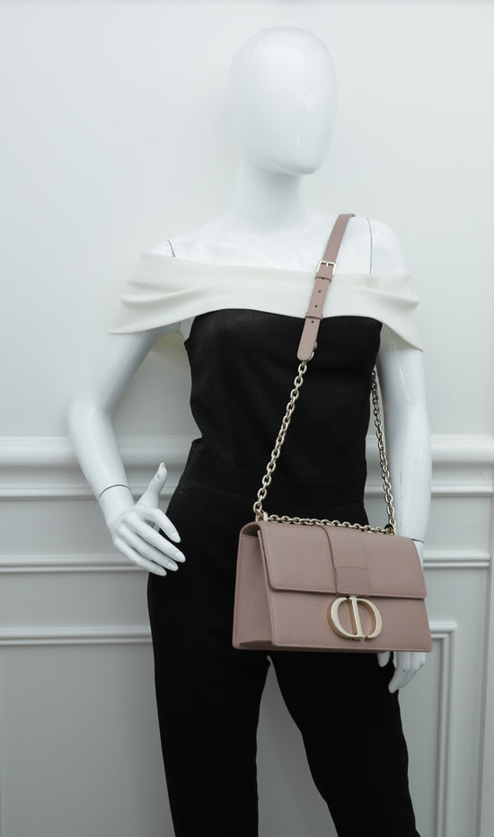 Christian Dior Blush 30 Montaigne Flap Chain Bag