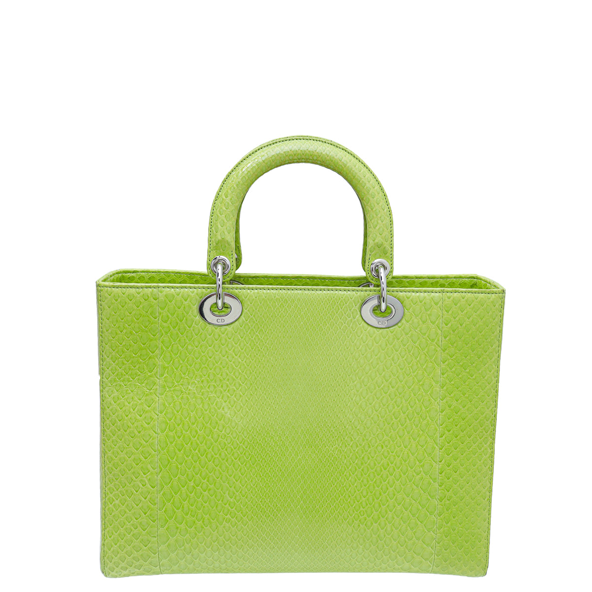 Christian Dior Kiwi Python Lady Dior Large Bag-Christian Dior-THE CLOSET