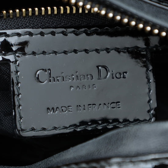 Christian Dior Black Lady Dior Medium Bag