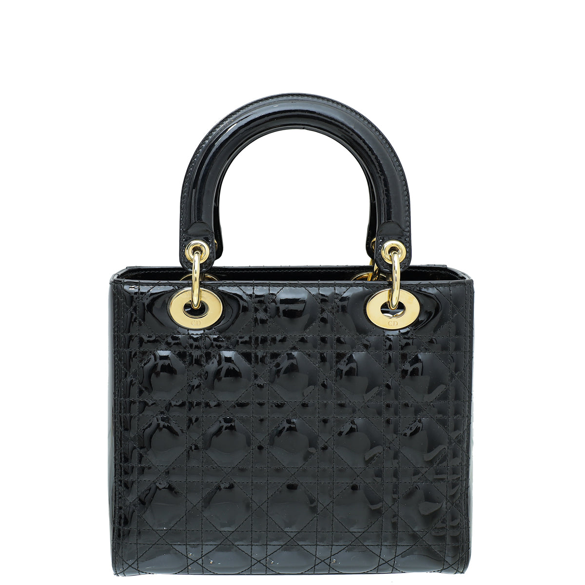 Christian Dior Black Lady Dior Medium Bag