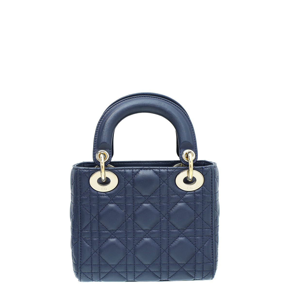 Christian Dior Navy Blue Lady Dior Mini Chain Bag-Christian Dior-THE CLOSET