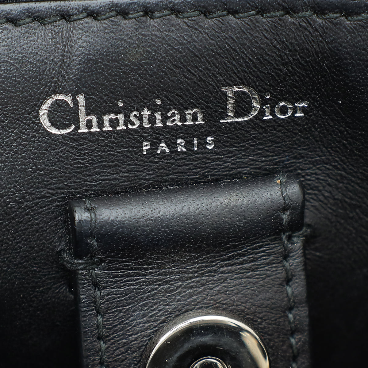 Christian Dior Bicolor Diorissimo Mini Metallic Tweed Bag