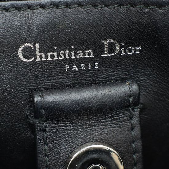 Christian Dior Bicolor Diorissimo Mini Metallic Tweed Bag