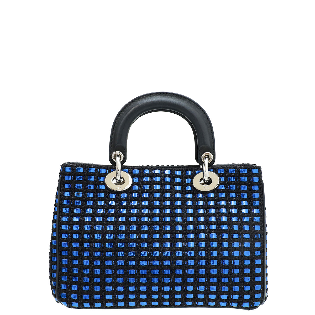 Christian Dior Bicolor Diorissimo Mini Metallic Tweed Bag