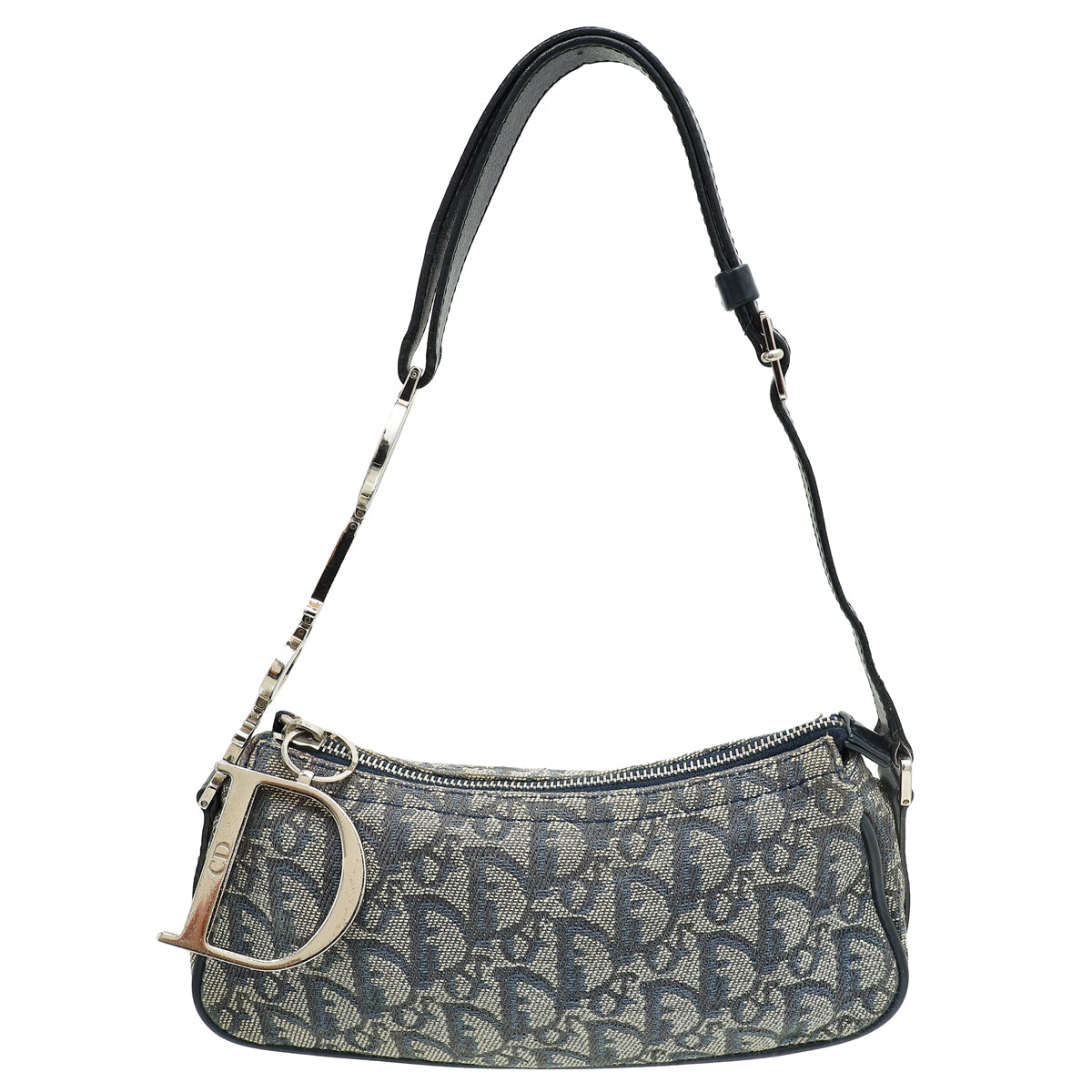 Christian Dior Navy Blue Oblique Mini Shoulder Bag-Christian Dior-THE CLOSET