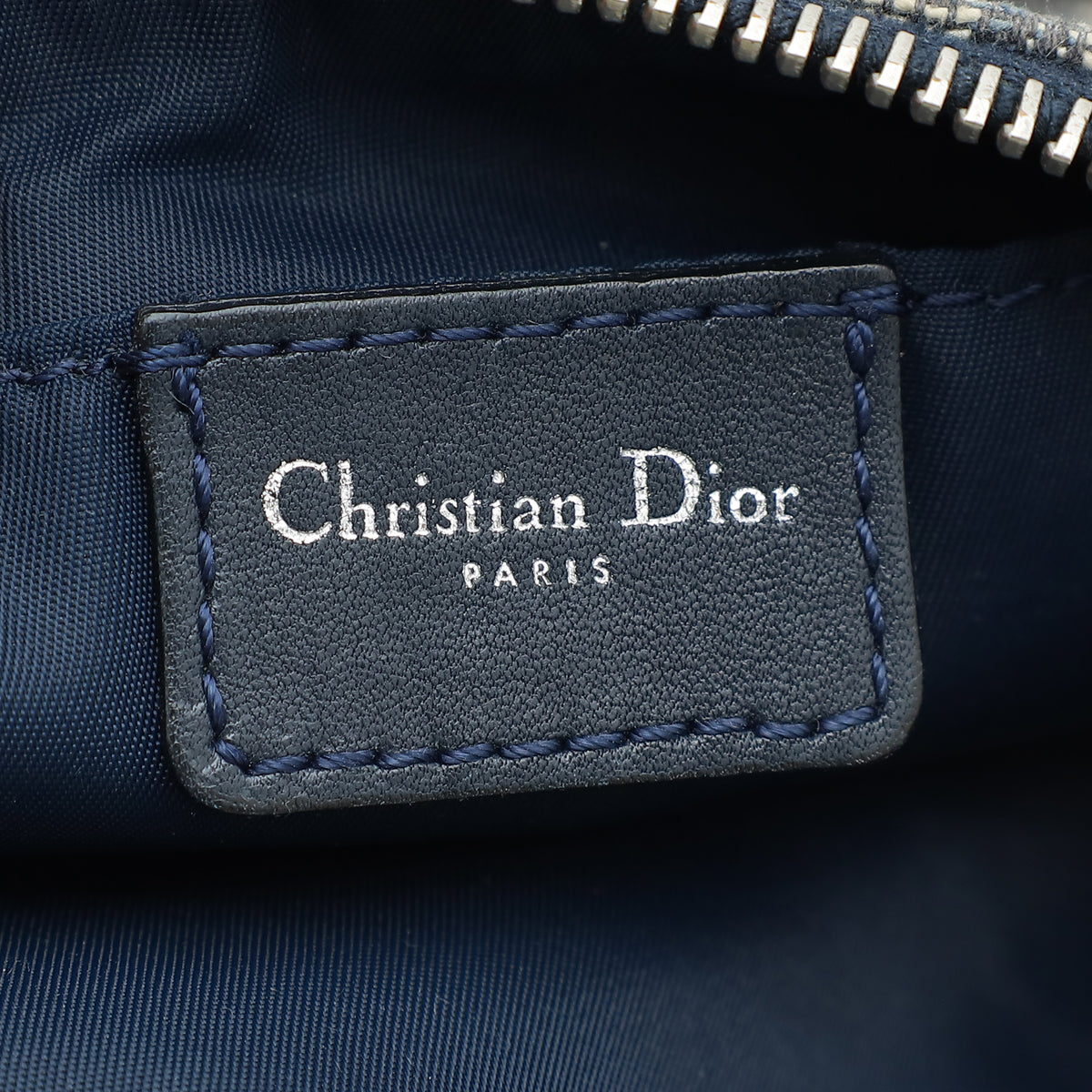 Christian Dior Navy Blue Oblique Mini Shoulder Bag