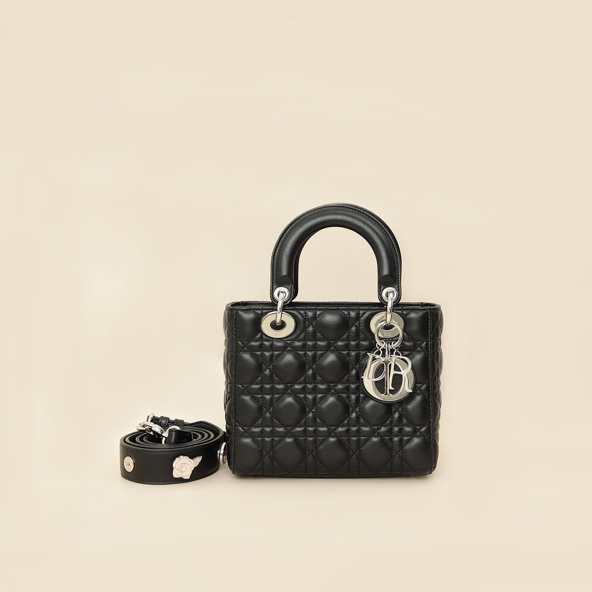 Christian Dior Black Lady Dior My ABCDior Small Bag-Christian Dior-THE CLOSET