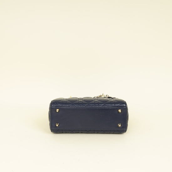 Christian Dior Navy My ABCDior Lady Dior Small Bag