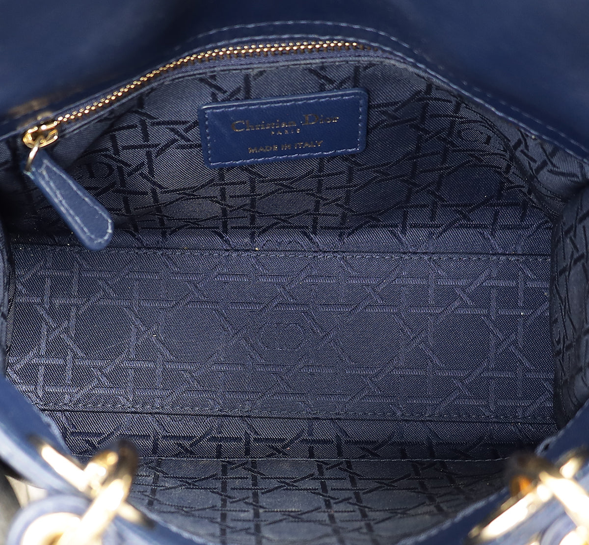 Christian Dior Navy My ABCDior Lady Dior Small Bag – THE CLOSET