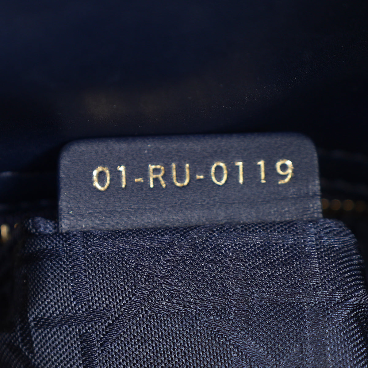 Christian Dior Navy My ABCDior Lady Dior Small Bag