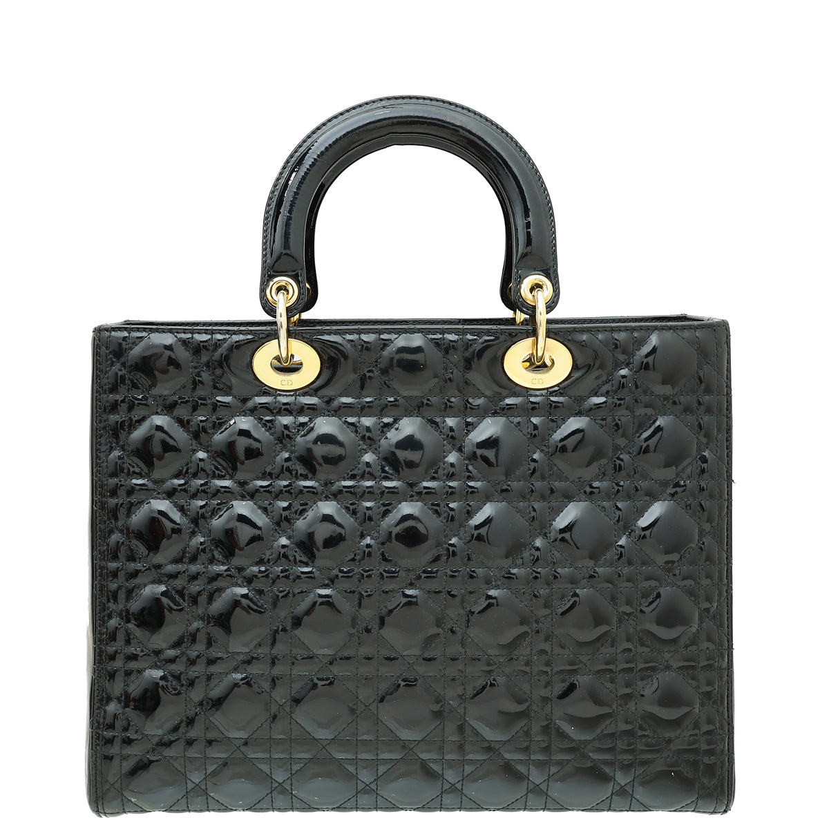 Christian Dior Black Lady Dior Large Bag-Christian Dior-THE CLOSET