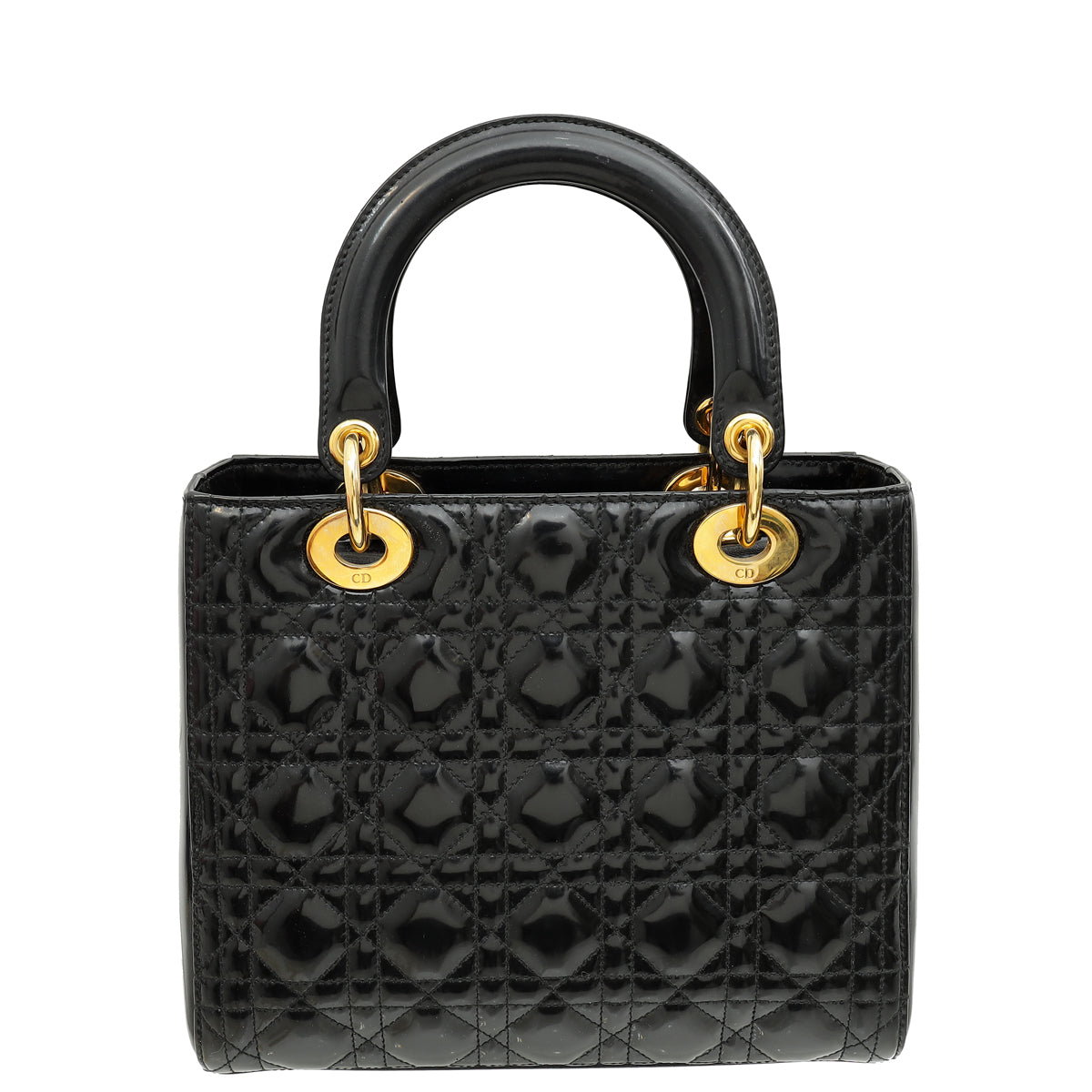 Christian Dior Black Lady Dior Medium Bag-Christian Dior-THE CLOSET