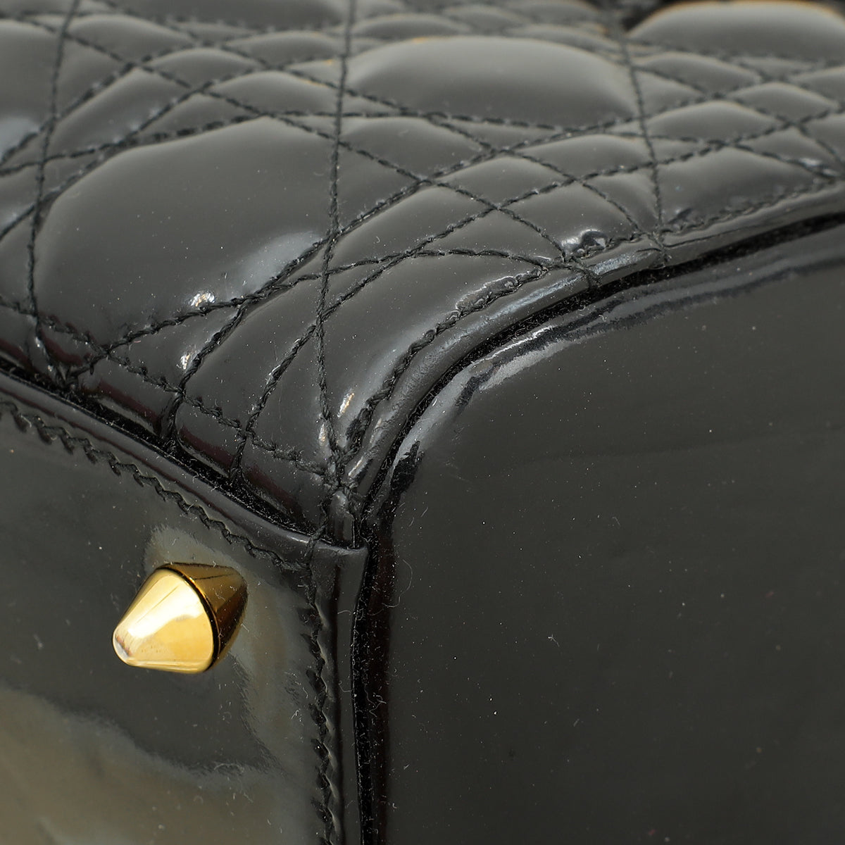 Christian Dior Black Lady Dior Medium Bag