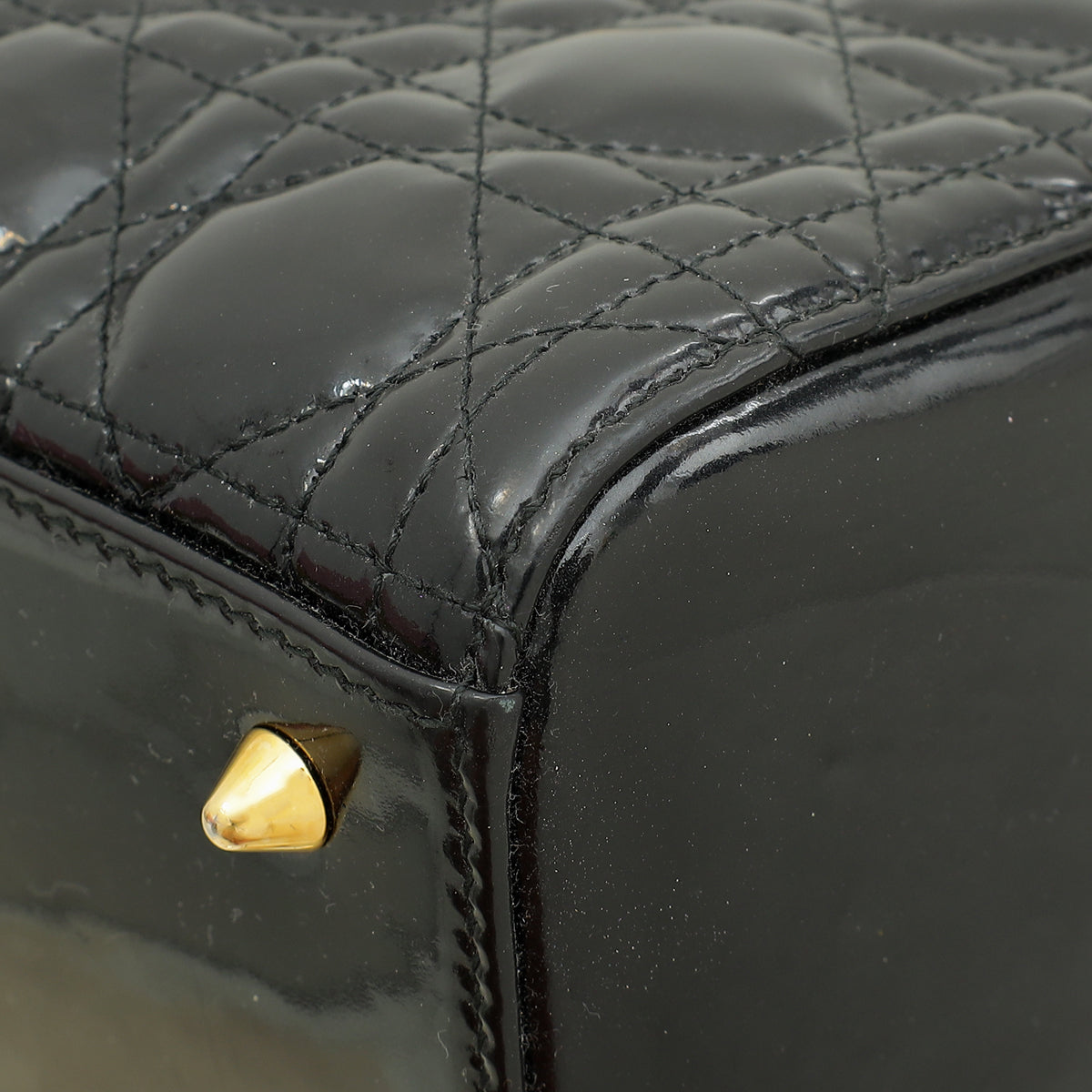 Christian Dior Black Lady Dior Medium Bag