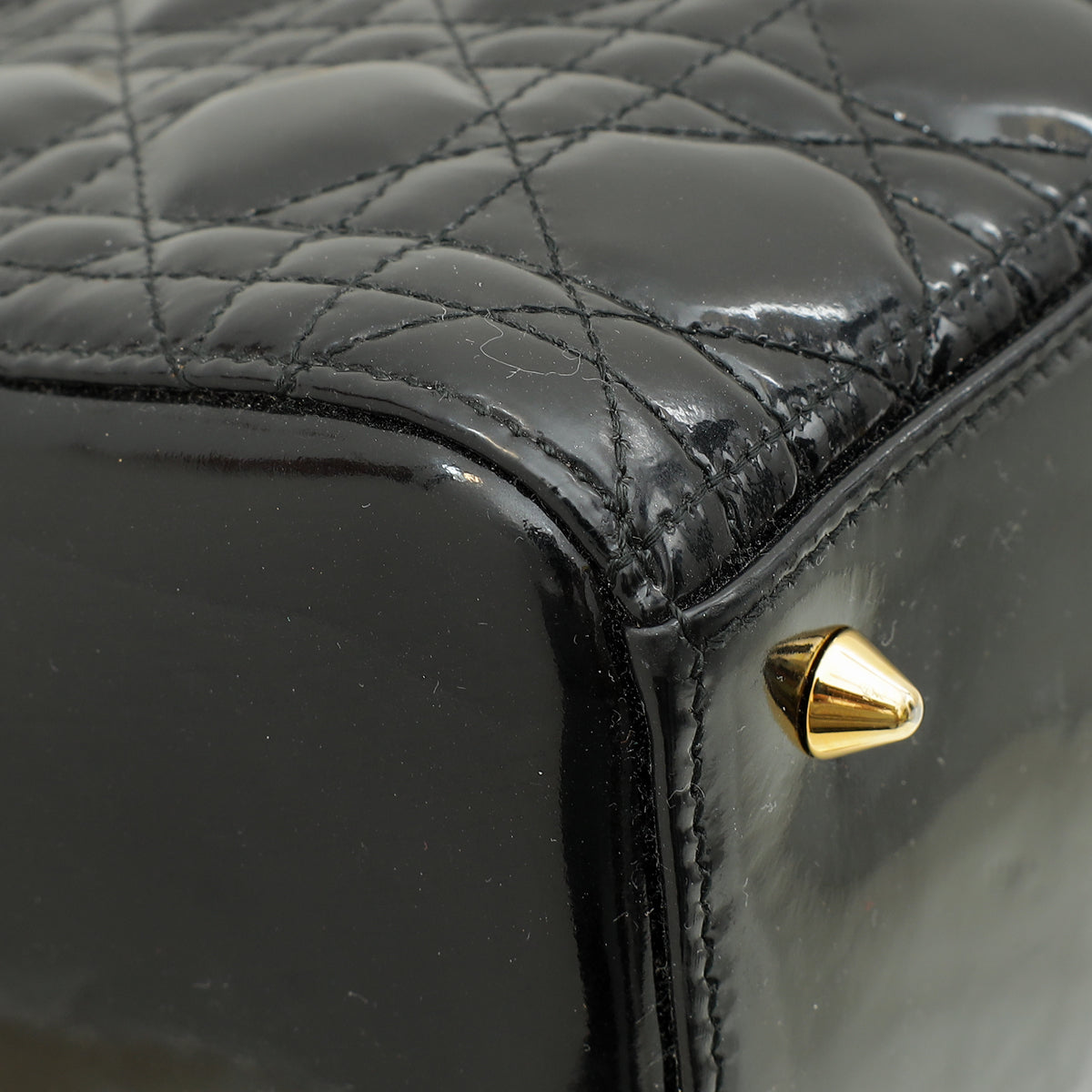 Christian Dior Black Lady Dior Medium Bag