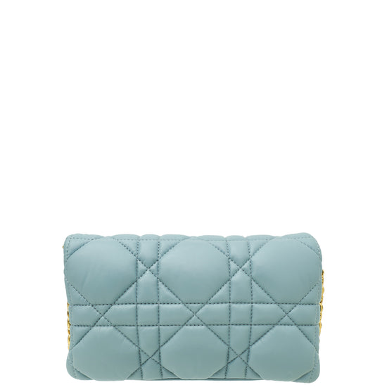 Christian Dior Cloud Blue Caro Mini Micro Cannage Bag
