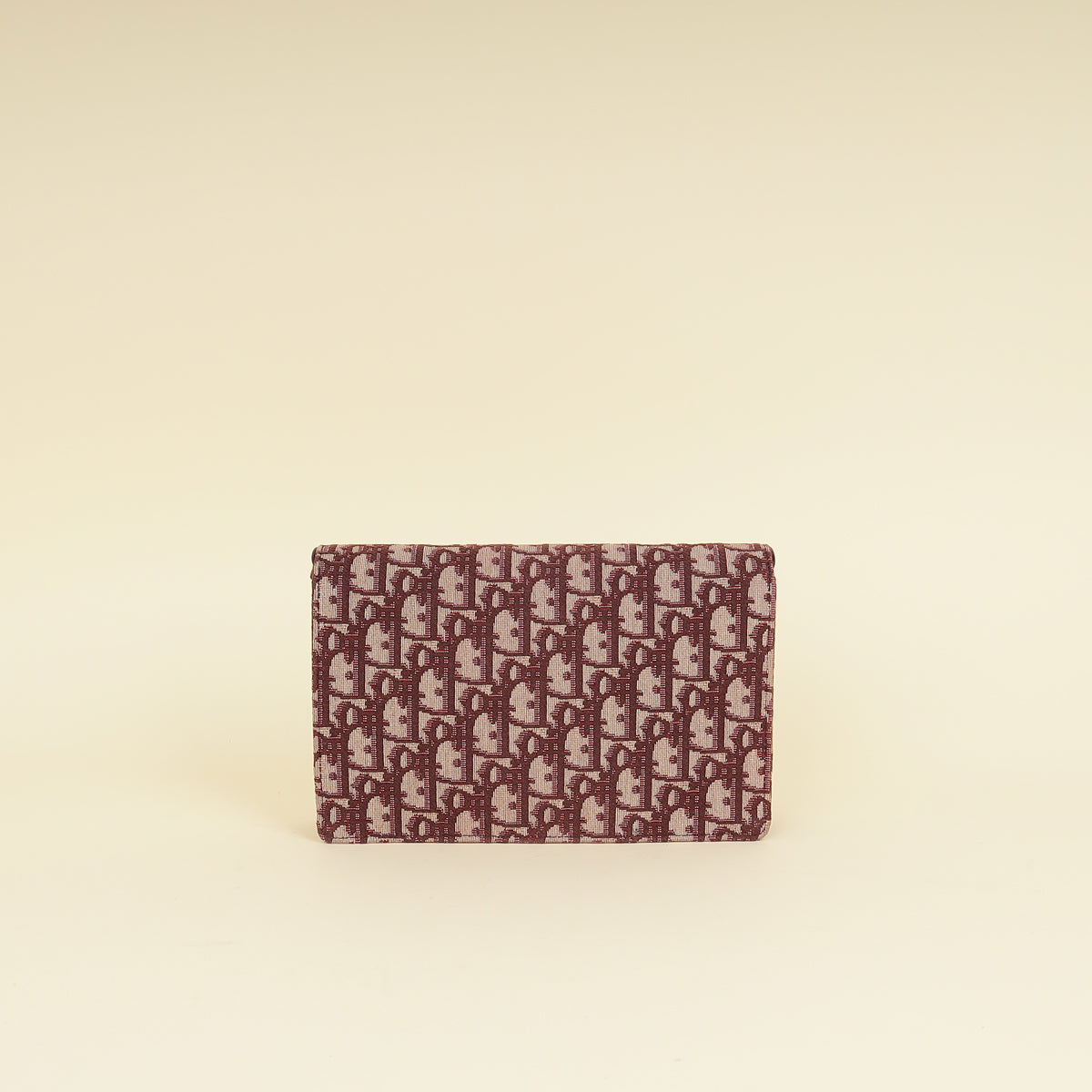 Christian Dior Burgundy Oblique Saddle Chain Pouch-Christian Dior-THE CLOSET