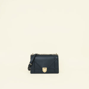 Christian Dior Dark Petrol Blue Medium Diorama Flap Shoulder Bag