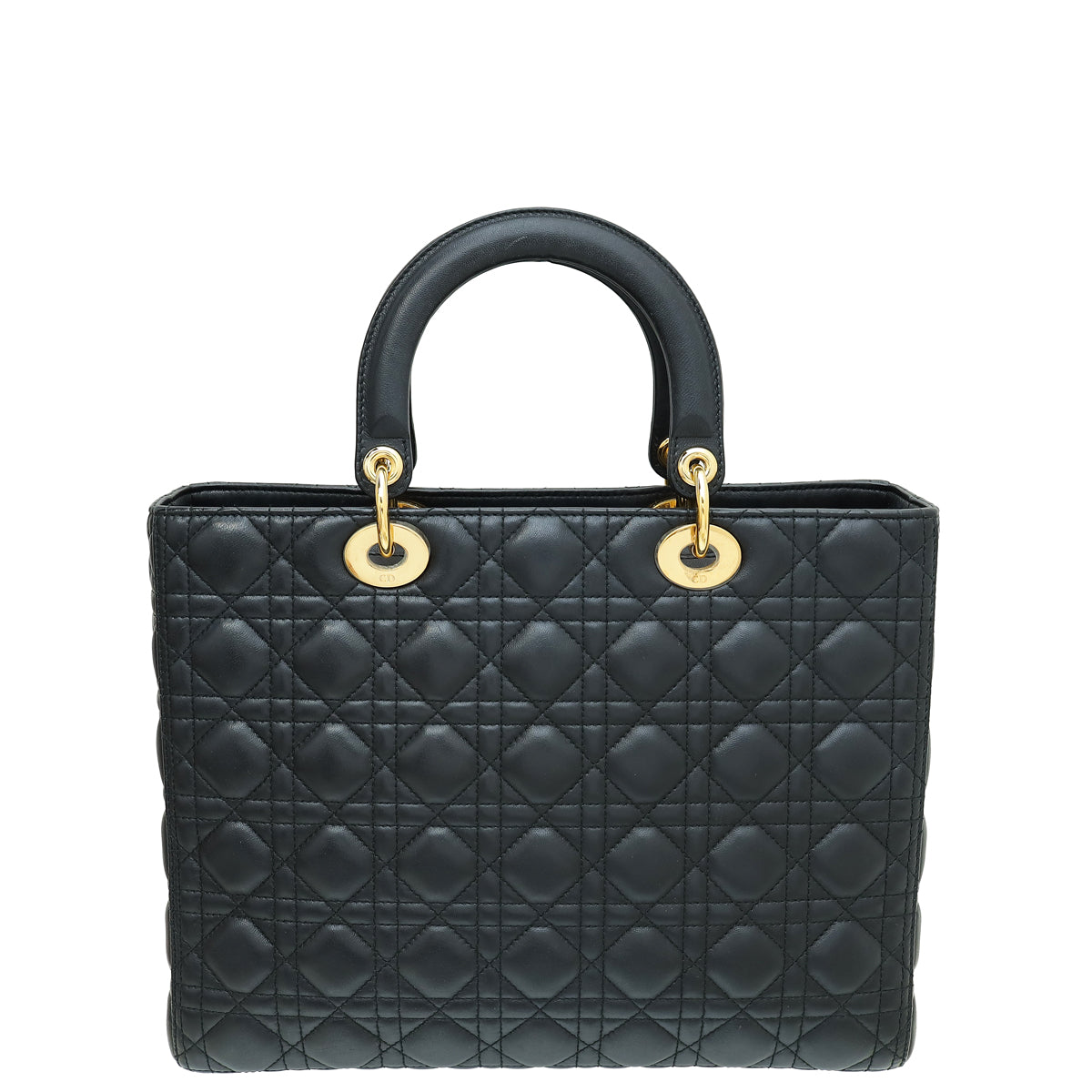 Christian Dior Black Lady Dior Large Bag-Christian Dior-THE CLOSET