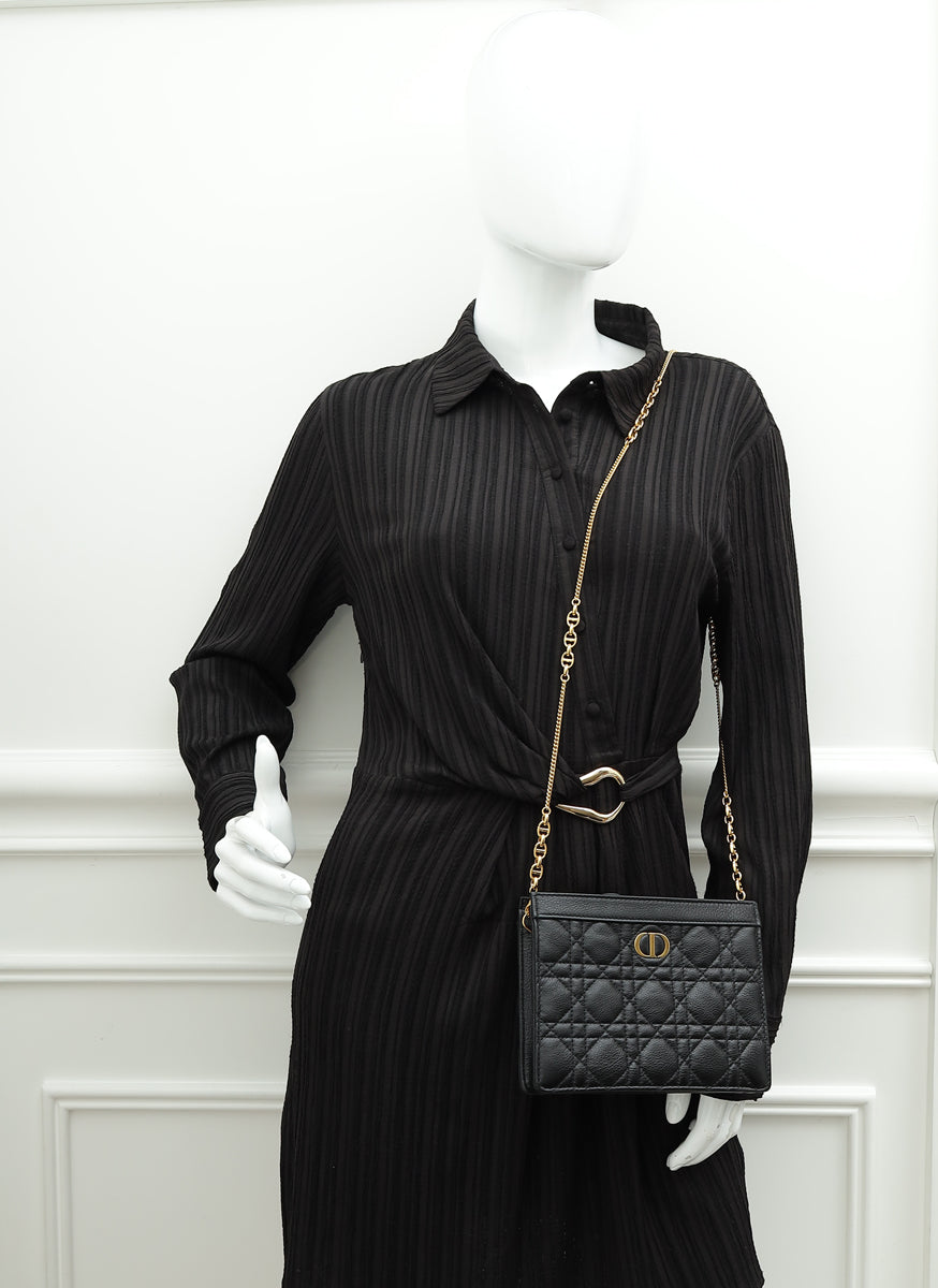 Christian Dior Black Caro Every Dior Pouch – THE CLOSET