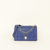Christian Dior Royal Blue Medium Diorama Flap Bag