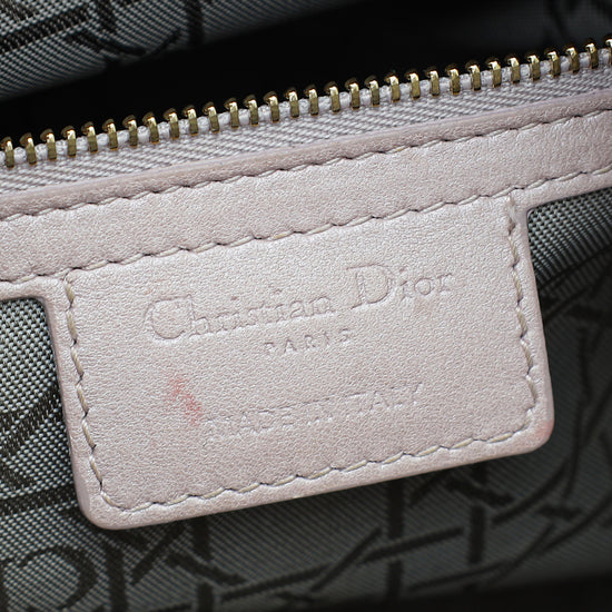 Christian Dior Light Pink Lady Dior Lambskin Medium Bag
