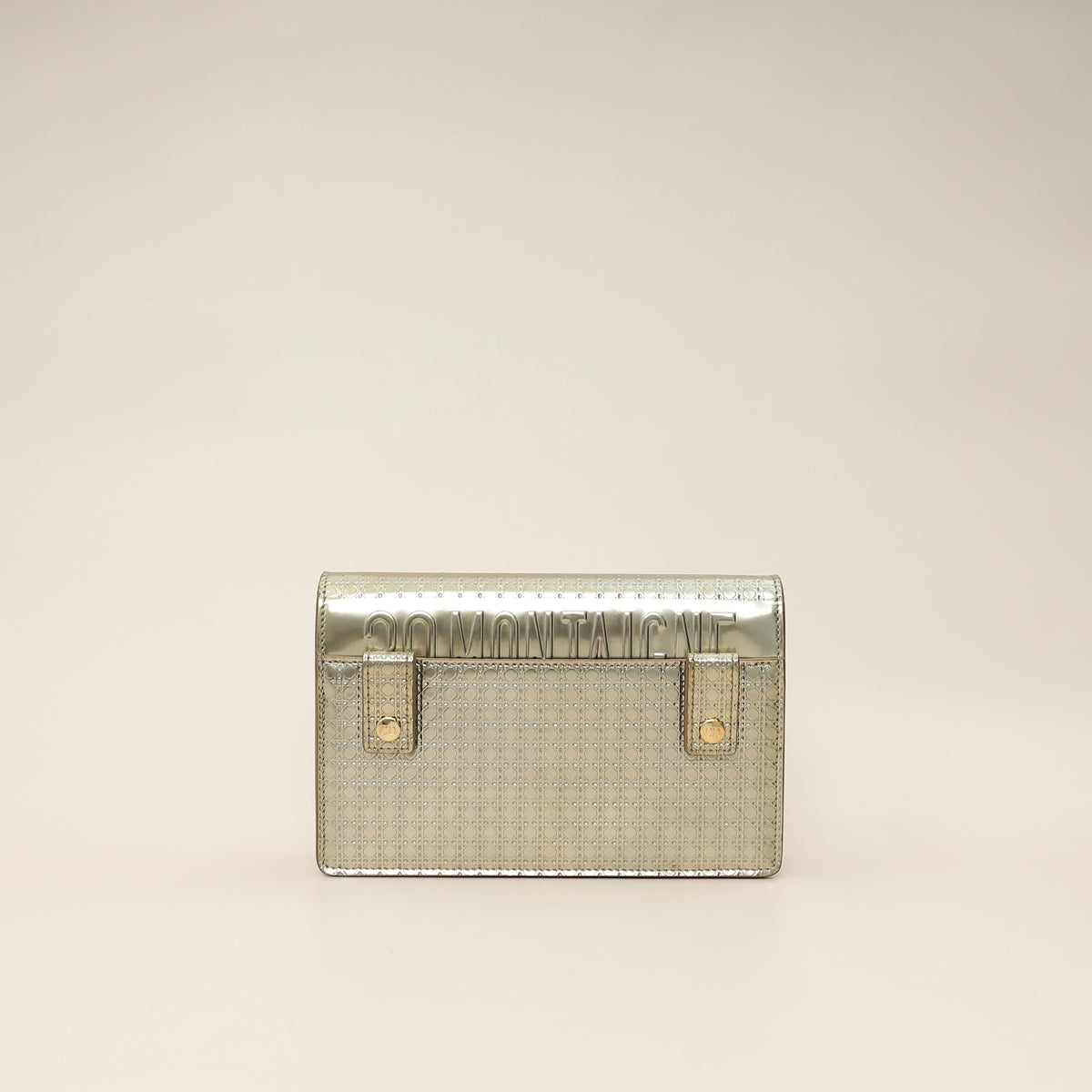 Christian Dior Champagne 30 Montaigne Micro Cannage 2 In 1 Pouch-Christian Dior-THE CLOSET