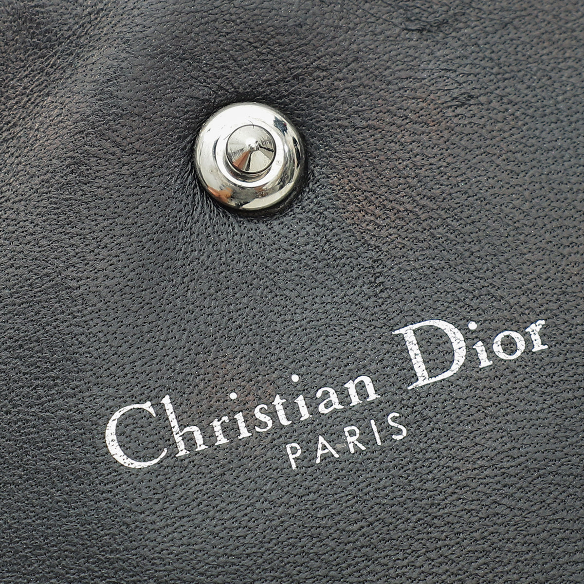 Christian Dior Black Diorama Wallet on Chain