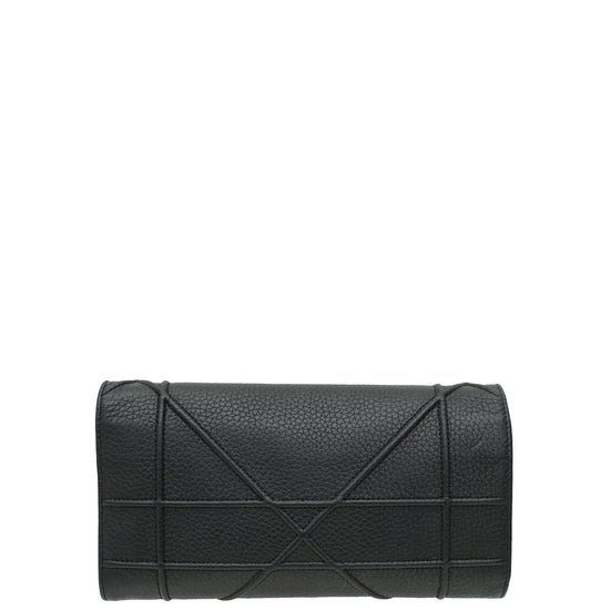 Christian Dior Black Diorama Wallet on Chain