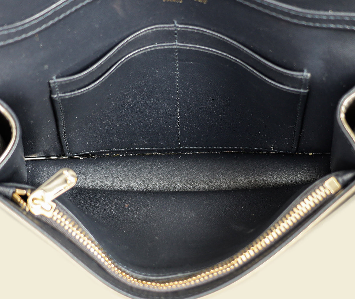 Christian Dior Champaign Diorama Microcannage Wallet On Chain