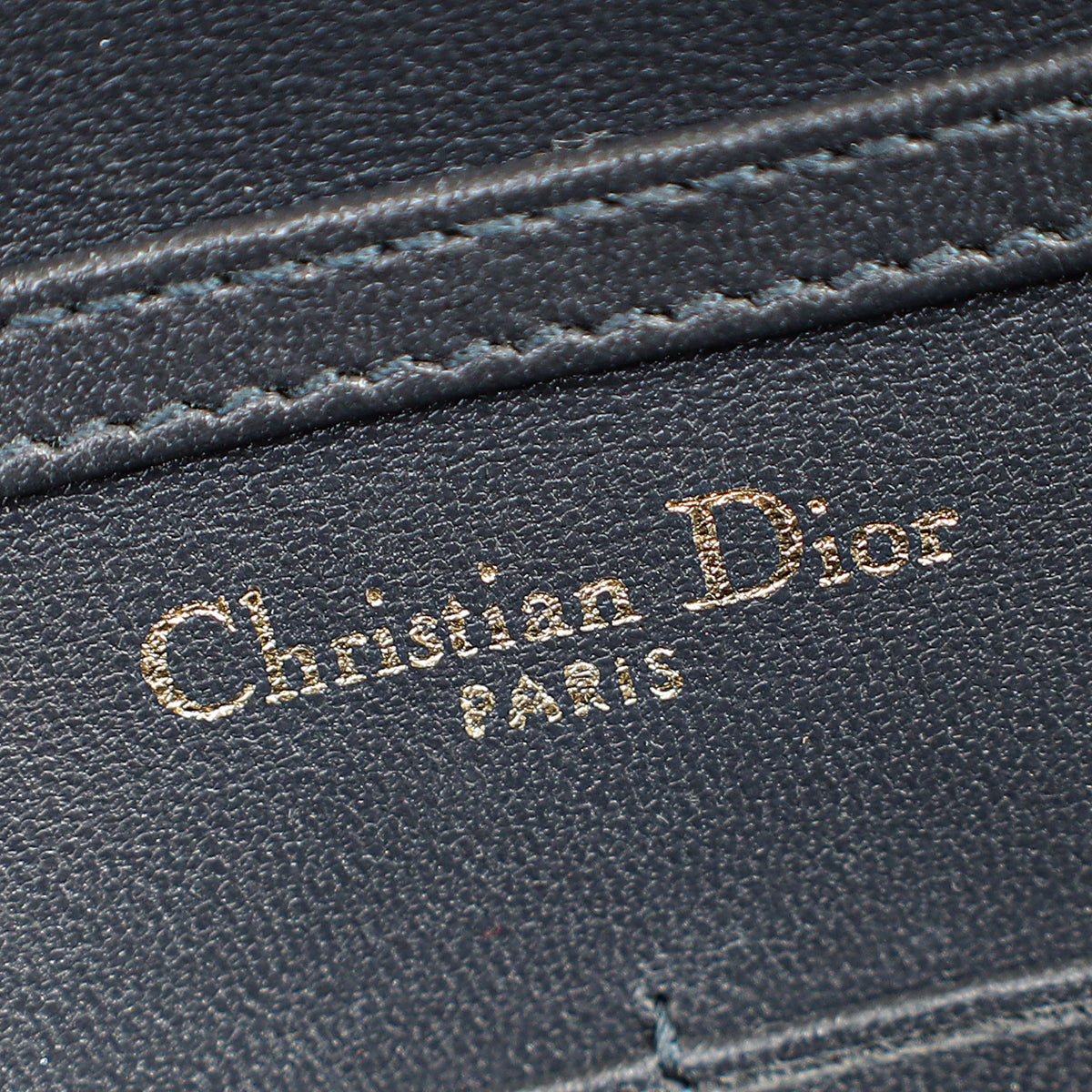 Christian Dior Champaign Diorama Microcannage Wallet On Chain
